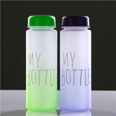 Бутылка для воды "My bottle", 500 мл, 19.5 х 6 см, микс