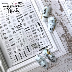 Fashion Nails, стикер для ногтей №15