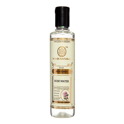 Тоник для лица "Розовая вода" Кхади Rose Water Skin Toner Khadi 210 мл.