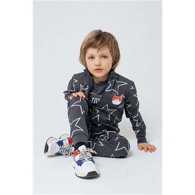 Куртка для мальчика Crockid К 301414 темно-серый, звезды к1275