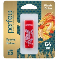USB-флеш-накопитель Perfeo 64GB C04 Red Koi Fish