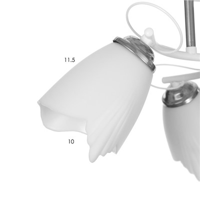 Люстра "Николь" 3х15Вт Е27 белый