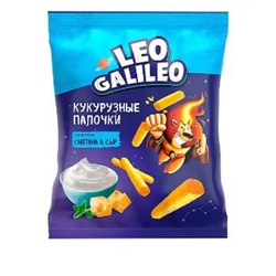 «Leo Galileo», кукурузные палочки со вкусом сметана & сыр, 45 гр. KDV