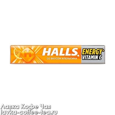 леденцы Halls со вкусом апельсина 24,5 г*12 шт.