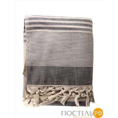 PL005/03 Пляжное полотенце пештемаль 100% хлопок Atina серый (90*170)
