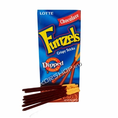 Шоколадные палочки Пеперо/Pepero Funzels (Lotte), Корея 30 г Акция