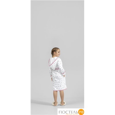 TOGAS KIDS КИТТИ бел Халат 116-122, 1 пр., 100% хлопок, 320 г/м2