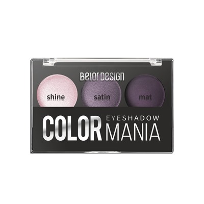 Тени для век трехцветные COLOR MANIA тон 37