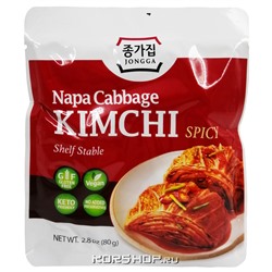 Острый салат Кимчи Jongga, Корея, 80 г. Срок до 04.12.2022.Распродажа