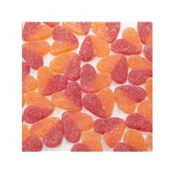 Сердечки персиковые в сахаре