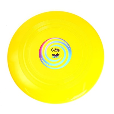 Летающая тарелка «Гигант» 30 см, цвет жёлтый 7870290