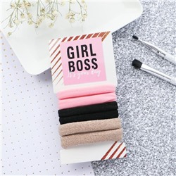 Набор текстильных резинок Girl Boss, 6 шт., 5,8 х 11,4 см