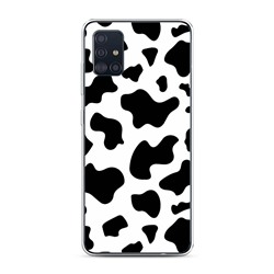 Силиконовый чехол Пятна коровы на Samsung Galaxy A51