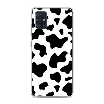 Силиконовый чехол Пятна коровы на Samsung Galaxy A51