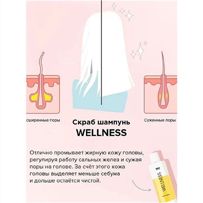 Likato Шампунь-скраб для тонких, жирных волос / Wellness, 250 мл