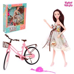 Кукла «Нежные мечты» с велосипедом 7368453