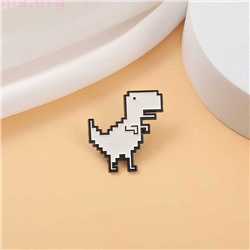 Брошь-значок «Pixel dinosaur»