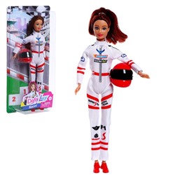 Кукла модель «Гонщица», с аксессуарами, цвет красный 7878697