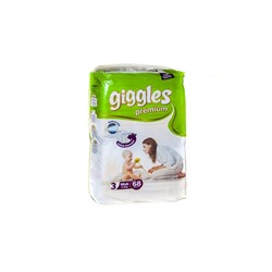 Giggles Подгузники Midi 4-9кг 68шт