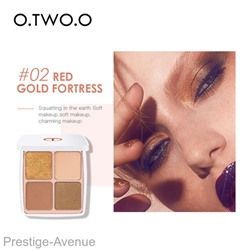 O.TWO.O палитра теней для век 4в1 Марокко арт. SC040 Reg Gold Fortress #02 13.5 g