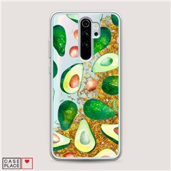 Жидкий чехол с блестками Beautiful avocados на Xiaomi Redmi Note 8 Pro