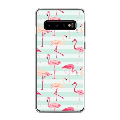 Силиконовый чехол Летние узоры 15 на Samsung Galaxy S10