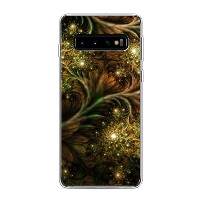 Силиконовый чехол Узоры фрактал 3 на Samsung Galaxy S10