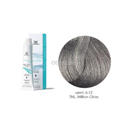 TNL, Million Gloss - крем-краска для волос (6.12 Темный блонд пепельный перламутровый), 100 мл