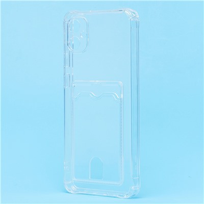 Чехол-накладка - SC276 с картхолдером для "Samsung SM-A055 Galaxy A05" (transparent)