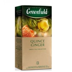 Чай зеленый Гринфилд Quince Ginger,в пакетиках 25 шт