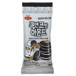 Обжаренный миндаль со вкусом печенья и сливок Murgerbon, Корея, 25 г Акция
