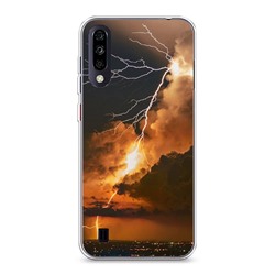 Силиконовый чехол Молния 7 на ZTE Blade A7 (2020)