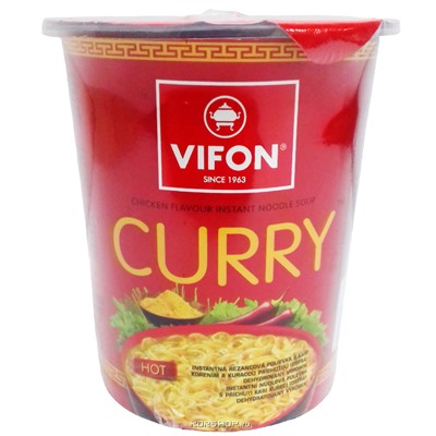 Суп-лапша  быстрого приготовления со вкусом курицы карри Vifon, Вьетнам, 60 г Акция