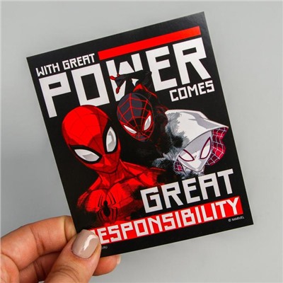 Открытка "Power", Человек-паук