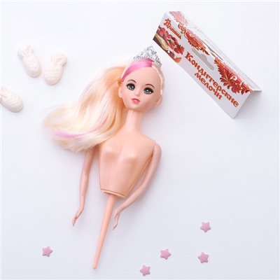 Кукла для торта «Глория», 18,5×6×3,5 см, длина держателя куклы 6,5 см