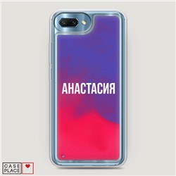 Жидкий неоновый чехол Анастасия на Honor 10