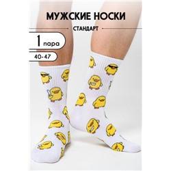 Носки мужские Утки (1 пара) белый