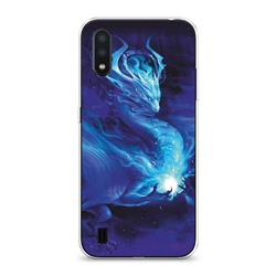 Силиконовый чехол Лунный дракон на Samsung Galaxy A01