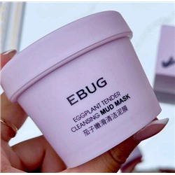 Очищающая грязевая маска EBUG Eggplant Tender Cleansing Mud Mask с экстрактом баклажана 100гр