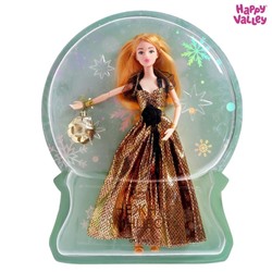 HAPPY VALLEY Кукла "Снежная принцесса" с аксессуаром, чёрно-золотое платье 6954245
