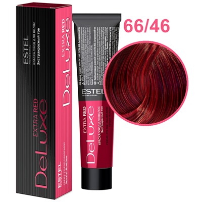 Крем-краска для волос 66/46 Темно-русый медно-фиолетовый DeLuxe Extra Red ESTEL 60 мл