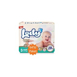 Lody Baby Подгузники 3 Midi 4-9кг 64шт