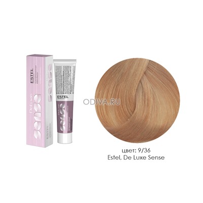 Estel, De Luxe Sense - крем-краска (9/36 блондин золотисто-фиолетовый), 60 мл