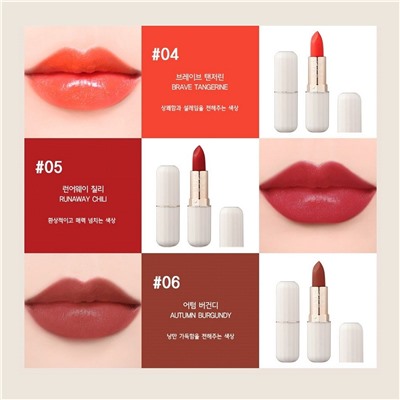 L’ocean Тинт-помада для губ / Reve Tint Stick 5 Runaway, 01 Clear RED, 3,5 г