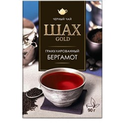 Чай черный Шах Gold бергамот гранулированный вечерний, 90 гр.