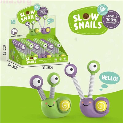 Игрушка-антистресс «Slow snail pop tube»