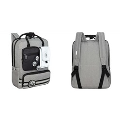 Рюкзак-сумка школьный RD-343-1/2 светло-серый 27х36х16 см GRIZZLY