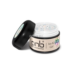 PNB, Ice IQ Gel Diamond - низкотемпературный гель c голографическим глиттером (прозрачный), 5 мл