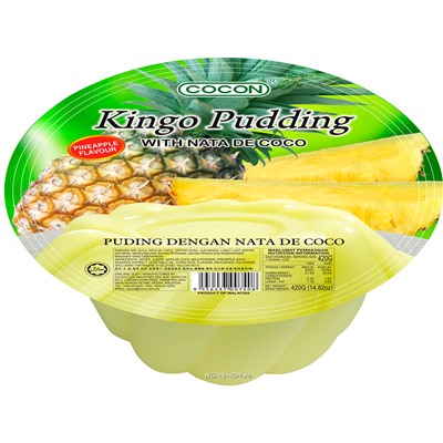 Фруктовый пудинг со вкусом ананаса Kingo Cocon, Малайзия, 420 г Акция