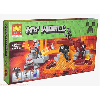 Конструктор Minecraft My World «Иссушитель» 324 детали, Bela арт. 10469